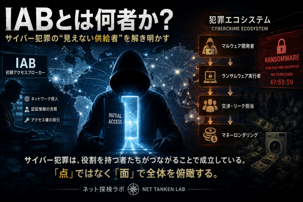 初期アクセスブローカー（IAB）とは何者なのか― ランサムウェア時代を支える“見えない供給網” ―