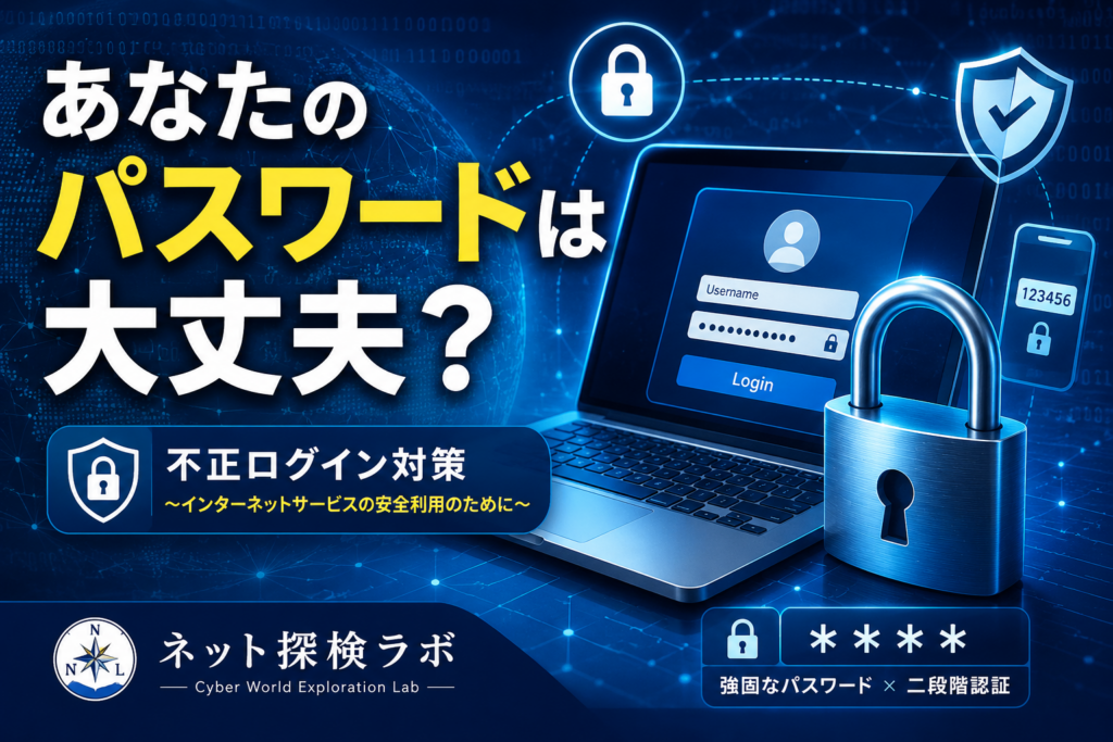 あなたのパスワードは大丈夫？～不正ログインから身を守るために～