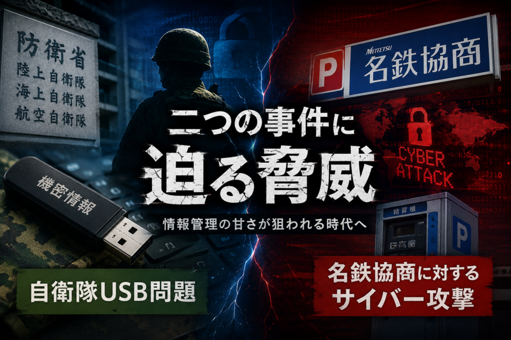 自衛隊USB事件と名鉄協商サイバー攻撃の共通項