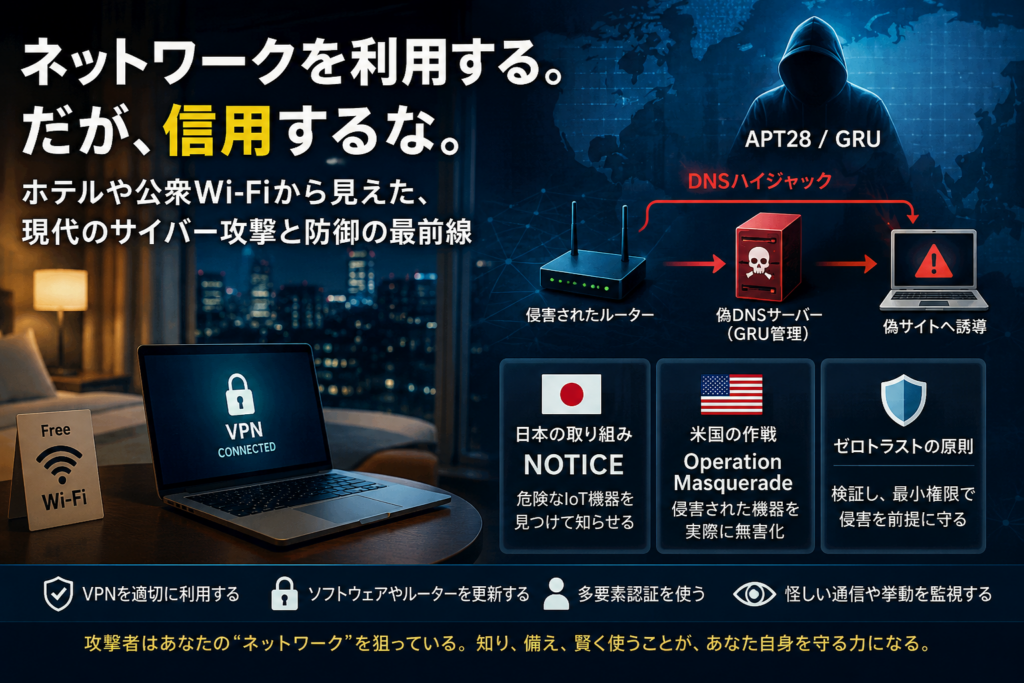ホテルや公衆Wi-Fi経由のサイバー攻撃――DNSハイジャックと「ネットワークを信用するな」