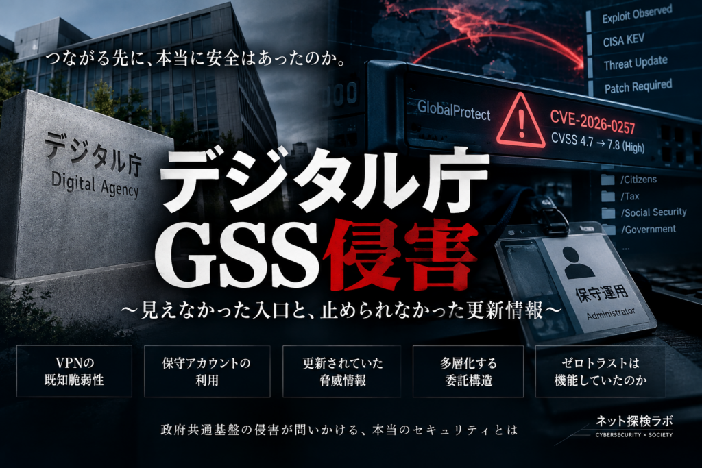 VPNを突破した攻撃者は、なぜ「保守運用アカウント」を使えたのか――デジタル庁GSS侵害、その空白を追う