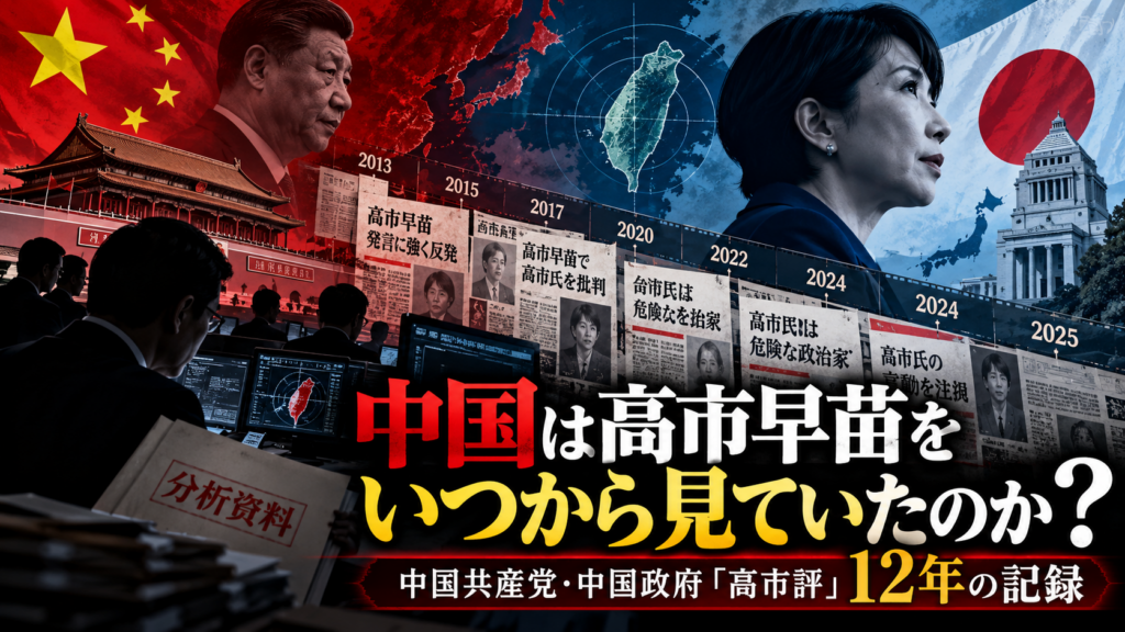 中国は高市早苗をいつから見ていたのか